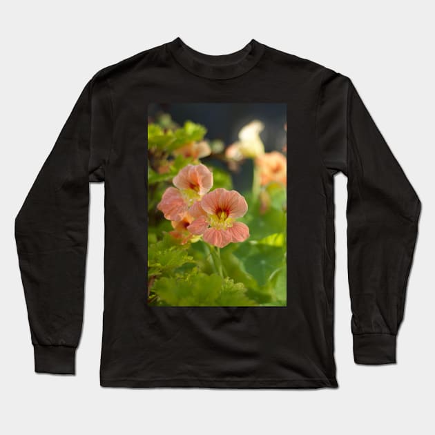 Nasturtium Long Sleeve T-Shirt by MistyLakeArt